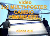 VIDEO inserimento poster rotante 3x2, fino a 8 poster rotanti in carta sintetica o backlight