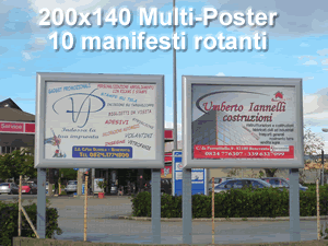 200x140 impianti cartellonistica per affissioni luminose