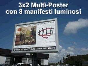 6x3 impianti pubblicitari multimmagine  